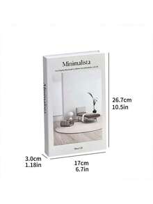 2/3件极简主义仿书装饰，家居装饰书籍，咖啡厅装饰，展厅桌面仿书，展厅装饰仿书，展厅摄影道具仿书