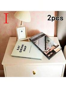 2/3件极简主义仿书装饰，家居装饰书籍，咖啡厅装饰，展厅桌面仿书，展厅装饰仿书，展厅摄影道具仿书