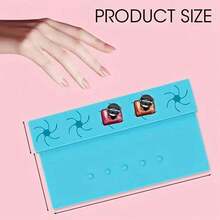 5-Flaschen Nagellackhalter, Silikon Material mit Fingerführung und Kippschutz-Design, rutschfester Boden, geruchlos - perfektes Geschenk für Frauen, Maniküre-Profis, Anfänger (3 Farben), Maniküre-Zubehör, hochwertiges Material