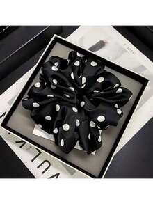 2 Stücke Haargummis im Polka Dot Stil, modische Haraccessoires, vielseitig einsetzbare elastische Haarbänder für Pferdeschwänze & Dutt, Haargummis, Lässig, zum Gesicht waschen, Make-up, Zuhause, Gym Frau Accessoires