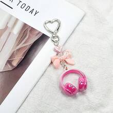 Unisex New INS Style Music Headphone Keychain, Creative Mini Microphone Guitar Music Note Accessory, Personalized Phone Chain, Bag Charm, Key Chain, Music Festival Music Lover Christmas Gift Ideas Bag Accessories Lanyards With Id Holder Car Accessories Bag Charms