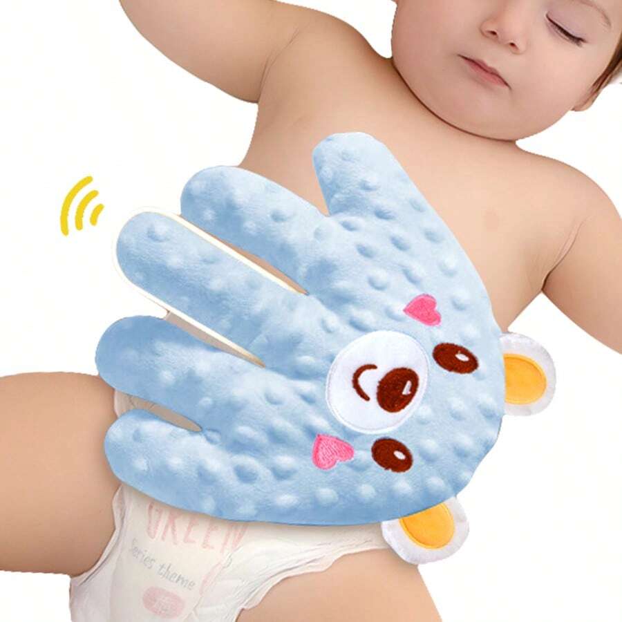 1pc Bear Pattern Infant Calming Hand Pillow, Anti-Startle Pressure Pillow, Baby Hugging Sleep Safety (Random Hand Direction)