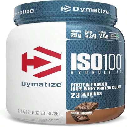 Dymatize ISO100 Hydrolyzed, 100% Whey Protein Isolate, Gourmet Chocolate, 3 Lb (137 Kg)