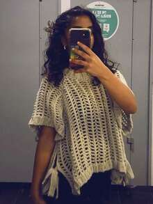 Pullover Knit Cropped Women's Sweater Tops Summer Female Crop Knitwears Short -Sleeved Elegant Knitted Top Fashion Ladies Sweater Autumn Outfits Women Winter Tops - Grey - View 9