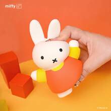 MIFFY 1个米菲兔慢回弹毛绒玩具，柔软减压玩具，迷你可爱软萌指尖玩具，类硅胶材质，慢回弹，手工挤压玩具，易于清洁，适合家居装饰、圣诞礼物、派对礼品、节日礼物 - 米菲 - 查看 2
