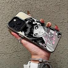 Anime New Jeans Girl  16 15 14 13 12 11 Pro Max X XR XSMAX 8 16 Plus Anti-Drop Matte Back Cover - Trộn màu - Xem 5
