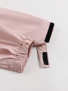 女士连帽运动夹克，户外风衣 - 淺粉色 - 查看 8