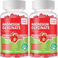 Magnesium Glycinate Gummies 1000mg - Sugar Free Magnesium Potassium Supplement With Vitamin D, B6, CoQ10 For Calm Mood &Amp; Sleep Support - 180 Mango Pineapple - Flavor NameG - View 1
