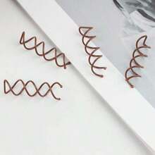 4个/10个金属螺旋发夹，冬季盘发必备，黑色、金色、银色、玫瑰金可选，适用于女士发型设计或化妆洗发，沙龙卷发器，DIY发髻发夹，发髻制作器，发髻发片，发型设计发夹，学习用品，发髻延长器，发卡，头部饰品 - 彩色 - 查看 10