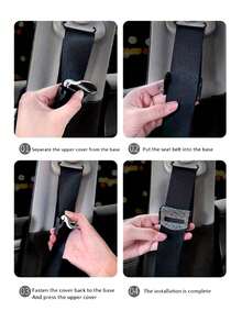 1 Piece Of Car Seat Belt Buckle With Diamond Inlay, Universal Car Seat Belt Fastener, Full Diamond Car Seat Belt Clip - Multicolor - View 4