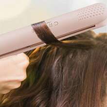 CRASTS Professional Pink& White Color,Hair Straightener,Flat Iron,Hair Iron,Heatting Fast,LCD Dispaly,Quick Temperature Adjustment,Titanium Hard Plate,Home&Salon Use,Hair Care Gift,HS-043