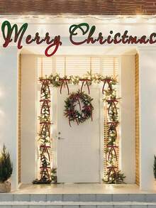 1/6/12pcs Vintage Velvet Christmas Bows For Tree Decoration, Rustic Crafts & Gifts, Classic Polyester Ribbon Bows For Christmas Valentine's Day Wedding Birthday Holiday Home & Wedding Decorations