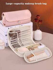 Portable Makeup Brush Storage Box, Travel Makeup Brush Bag, Makeup Brush Case, Multifunctional Foldable Professional Cosmetic Organizer Pouch Bag,Room Decor, Bags,Makeup Bag,Vanity,Travel,Make Up Bag,Travel Essentials,Organizer,Storage,Travel Essential,Makeup Organizer,Makeup Bags,Make Up Organizer,Organiser,Toiletry Bag,Desk Organiser,Cosmetic Bag,Makeup Pouch,Make Up Organize,Vanity Accessories,Make Up Pouch,Make Up Bags