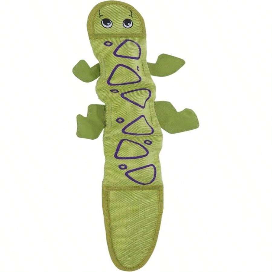 Outward Hound Fire Biterz Turtle Plush Firehose Material Interactive Dog Toy, Medium - ColorB - 查看 1