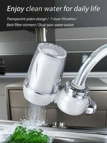 Ceramic Faucet Filter, Home Water Purifier, For Sink, Kitchen Faucet, Washable Ceramic Shower Head, Bathroom Filter Spray, Universal Connector No Electricity Needed, Fits European & American Standards, Christmas 2025, Halloween Decorations, Christmas Home Decorations, Room Decorations, Home, Kitchen - 均碼 - 查看 9