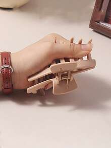 1pc New Soft Silicone Hair Claw Clip, Soft Shock-Absorbing Head Pillow Clip, Durable Grip Hair Clip, Women Hair Accessories Claw Clip, Women Hair Accessories, - Multicolor 3 - View 6