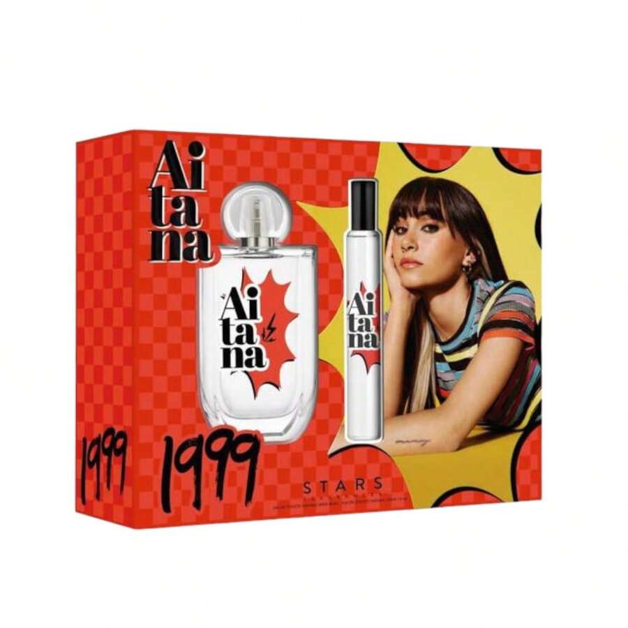 AITANA 1999 Estuche de regalo Cofre de regalo de Eau De Toilette para mujer Spray 80ml + Hair Mist 10 ml  ✅ Entrega de 1-3 días - 80 ml + 10 ml - Ver 1