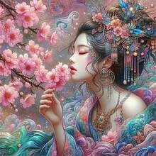 5D DIY Diamond Painting Kit - Round Acrylic Wall Art  Ideal For Home Decor, Tabletop Display, Or Holiday Gift, Festive Home Decor|Rustic Wall Art|Durable Acrylic - 彩色 - 查看 1