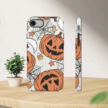 Halloween Phone Case, Spooky Pumpkin Design, Tough For IPhone Cover, Autumn Gift, Festive Fall Accessory