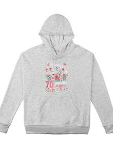 Women's Plus-Size Sweatshirt, Made In 1955 Floral 70th Birthday Gifts 70 Years Old Womencasual Style Sweatshirt, A Must-Have For Daily Travel, Suitable For All Seasons.
