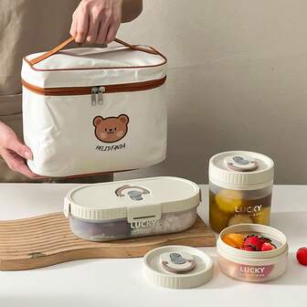 Boîte à lunch ovale en plastique transparent avec fourchette et cuillère pliantes, boîte bento étanche et réutilisable, boîte-repas portable à grande capacité résistante au froid et à la chaleur, boîte de rangement pour fruits et salades, compatible réfrigérateur et micro-ondes, convient pour les étudiants et les adultes à l'école, au bureau, en camping, pique-nique et voyage