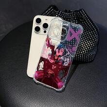 Funda de Teléfono a la Moda para los Modelos de  16, 15, 14, 13, 12, 11 Pro Max, X, XR, XS Max, 8 y 7 Plus con Parte Trasera Suave y Clara y Función Antigolpes Agregada - Mezcla de colores - Ver 6
