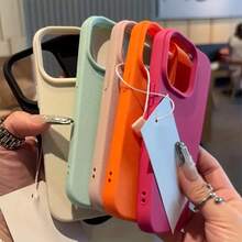Große Loch Lederstruktur Handyhülle, kompatibel mit iPhone 17 Air/17/16E/15/14/13/12/11 Pro/Plus/Pro Max, X/XS/XS Max, TPU Weiche Hülle, Guter Griff, Modisch und Einfach, Stoßfest - Weiss - Übersicht 10