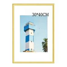 1pc/2pcs Metal Photo Frame, Aluminum Frame, Suitable For Wall Or Desktop Display, Poster, Art Painting, Minimalist & Fashionable Aluminum Alloy Frame, Suitable For Home Living Room, Bedroom, Office Decor, Sizes Include Gold, Silver, Black Aluminum Frames, 30X40cm/A3/A4