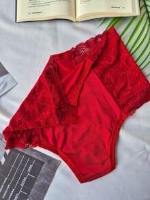 Kit 5 Calcinha Cinta Modeladora Mirla Alta Pressão Rendada Moda Intima Feminina