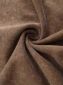 VHUTHK (220 Pure Cotton T-Shirt) 'GENUINE' Letter And Portrait Print, Suitable For Men's Casual, Comfortable, And Fashionable T-Shirt, Street Style Cotton - 棕色 - 查看 4