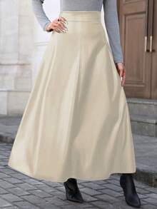 Mobula Sound 时尚休闲性感中东音乐节百搭 PU 褶裙，优雅女装