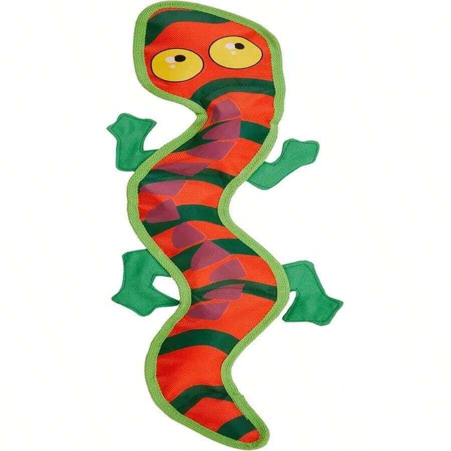 Outward Hound Fire Biterz Turtle Plush Firehose Material Interactive Dog Toy, Medium - ColorF - 查看 1