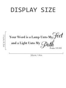 圣经经文励志墙贴，卧室客厅儿童房装饰励志语录贴纸，家居装饰，房间灵感，励志语录，现代墙面艺术，自粘贴纸，PVC材质，撕下即贴，语录贴纸，室内设计师，办公室励志 - 彩色 - 查看 21