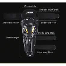 Set de Rodilleras y Coderas Ajustables para Motocicleta y Bicicleta: 1 Par de Rodilleras + 1 Par de Coderas de Tipo Reflexivo, Diseñadas Específicamente para Motociclistas, Carreras de Motocross y Ciclismo - 1 par de rodilleras + 1 par de coderas - Ver 7