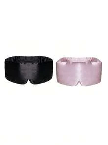 2Pcs Silk Sleep Mask Sleeping Band Eye Cover Blindfold For The Night Sleep Mask For Eyes,Simulation Silk Cool Soft Travel Eye Mask, Long Eye Mask Shade No Pressure On Eyes No Ear Stretching