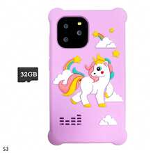 Unicorn Children's Touchscreen Phone, With 2.8-Inch Wings, Built-In Educational Games, An Ideal Birthday, Christmas Surprise Gift For Preschoolers, Also A Great Birthday Gift For Girls, Suitable For Christmas, Halloween And Children's Birthdays, Perfect Holiday Gift (32GB Storage Card Included)