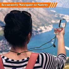 Brjula para mochileros, Brjula orientadora de mapas con declinacin Ajustable, clnmetro y luz LED para Senderismo, Camping, montaismo, orientacin, navegacin y Entrenamiento SAR - inicial - Ver 4