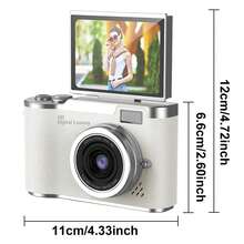 4K HD Mini Camera Video Recording 32GB With Digital Camera Gifts Toys Digital Camera - Digital Compact Video Cameras ﻿ - 白色 - 查看 2