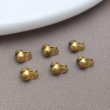 20/50pcs Stainless Steel Bead Tips Calotte Ends Clamshell Knot Cover Fold-Over Bead Tips For DIY Jewelry Craft Making Accessories - Multicolor - View 15