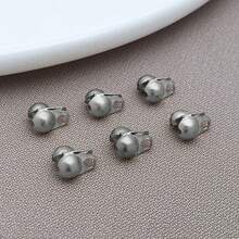 20/50pcs Stainless Steel Bead Tips Calotte Ends Clamshell Knot Cover Fold-Over Bead Tips For DIY Jewelry Craft Making Accessories - Multicolor - View 13