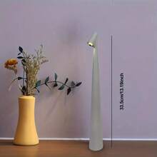 Rechargeable LED Desk Lamp - Matte Black Dimmable Touch Control Desk Light, Suitable For Home Office, Living Room, Bedroom Decor, Rechargeable Desk Lamp, Bedroom Lighting, Modern Design, Durable Plastic