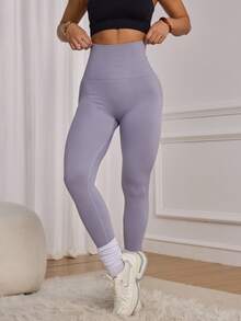 Colanți de yoga pentru femei, cu nervuri, groși, cu control al abdomenului, pentru sală, linii subțiri, pentru ridicarea feselor, antrenament, compresie