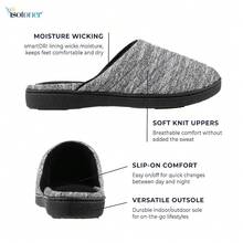 Pantuflas deslizantes de punto espacial Andrea para mujer Isotoner - Violeta vívida - Ver 3