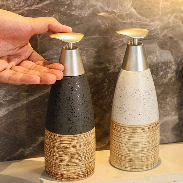 Luxury Pump Bottle For Hand Wash, Laundry Detergent, Shampoo, Body Wash, Refillable Large Capacity Soap Dispenser