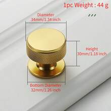 4pcs Cabinet Pull Handles - Brushed Aluminum Metal Handles - Painted Finish, Cabinet Metal Furniture Knobs, Durable Kitchen Cabinet Drawer Pulls, With Screws - Multicolor - View 3