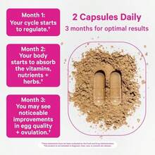 Pink Stork Fertility Supplements For Women – Preconception Vitamins With Inositol, Vitex &Amp; Ashwagandha – Women's Fertility Supplement For Conception &Amp; Hormone Balance – 60 Vegetarian Capsules - Tên hương vị B - Xem 4