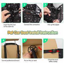 Dog Car Seat Puppy Portable Pet Booster Car Seat With Clip-On Safety Leash And Stable Fram, Anti-Collapse,Perfect For Small Pets