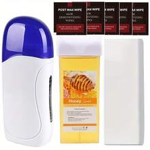 Viilife 一套滚轮式脱毛蜡套装，包含1个蜡罐、100片脱毛蜡纸、5片湿巾，男女均适用，适合敏感肌肤。 - 美規A型插(110-127V) - 查看 8