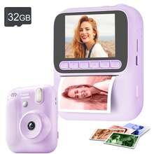 1080P Dual Lens Instant Print Camera - Unisex, 2.4" LCD, Built-In Photo Printer, 1300mAh Rechargeable Battery, 4 Rolls Of Colorful Printing Paper (Red/Blue/Orange/Green), Ideal Gift For Christmas, Birthday, Valentine's Day, Travelers, Events And Creative Photography Enthusiasts - ZSK-multicolor - View 15