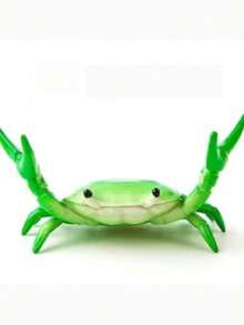 Crab-Shaped Multifunctional Desk Phone Holder With Pen Cup, Glasses Rack And Slouchy Design, For Creative Decoration, Home And Office Plastic Accessory